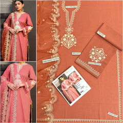 LAWN Cotton EMBROIDERED 3 PIECE