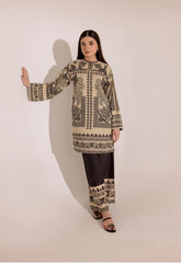 Allover Digital Printed Shamooz Silk 3 Piece