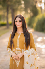 DHANAK WOOL EMBROIDERED 3 PIECE WQ