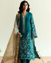 ZARA SHAHJAHAN LATEST HIT DHANAK WOOL EMBROIDERED 3 PIECE