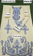 CASUALLY WEAR EMBROIDERED 2 PIECE DHANAK WOOL FABRIC