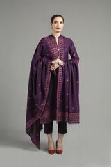 BAREEZE MOST HIT DHANAK WOOL EMBROIDERED 3 PIECE