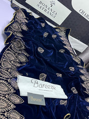 VELVET HEAVY EMBROIDERED SHAWLS READY TO WEAR