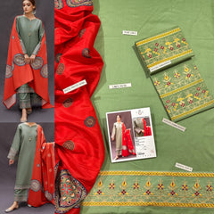 LAWN Cotton EMBROIDERED 3 PIECE