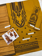 DHANAK WOOL EMBROIDERED 3 PIECE WQ