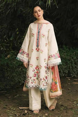 ZARA SHAHJAHAN Luxury Embroidered LAWN 3 PIECE FF ALM
