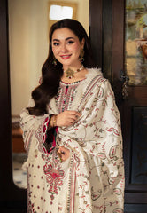 ASIM JOFA LATEST HIT PEACHWOOL EMBROIDERED 3 PIECE