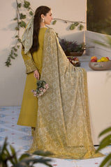 LUXURY EMBROIDERED DHANAK WOOL 3 PIECE LAAM BRAND 4616 YSN