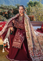 HUSSAIN REHAR WINTER EMBROIDERED DHANAK WOOL 3 PIECE