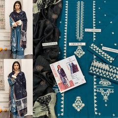 LAWN Cotton EMBROIDERED 3 PIECE