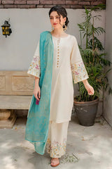 ASLIGN CASUALLY WEAR EMBROIDERED DHANAK WOOL 3 PIECE