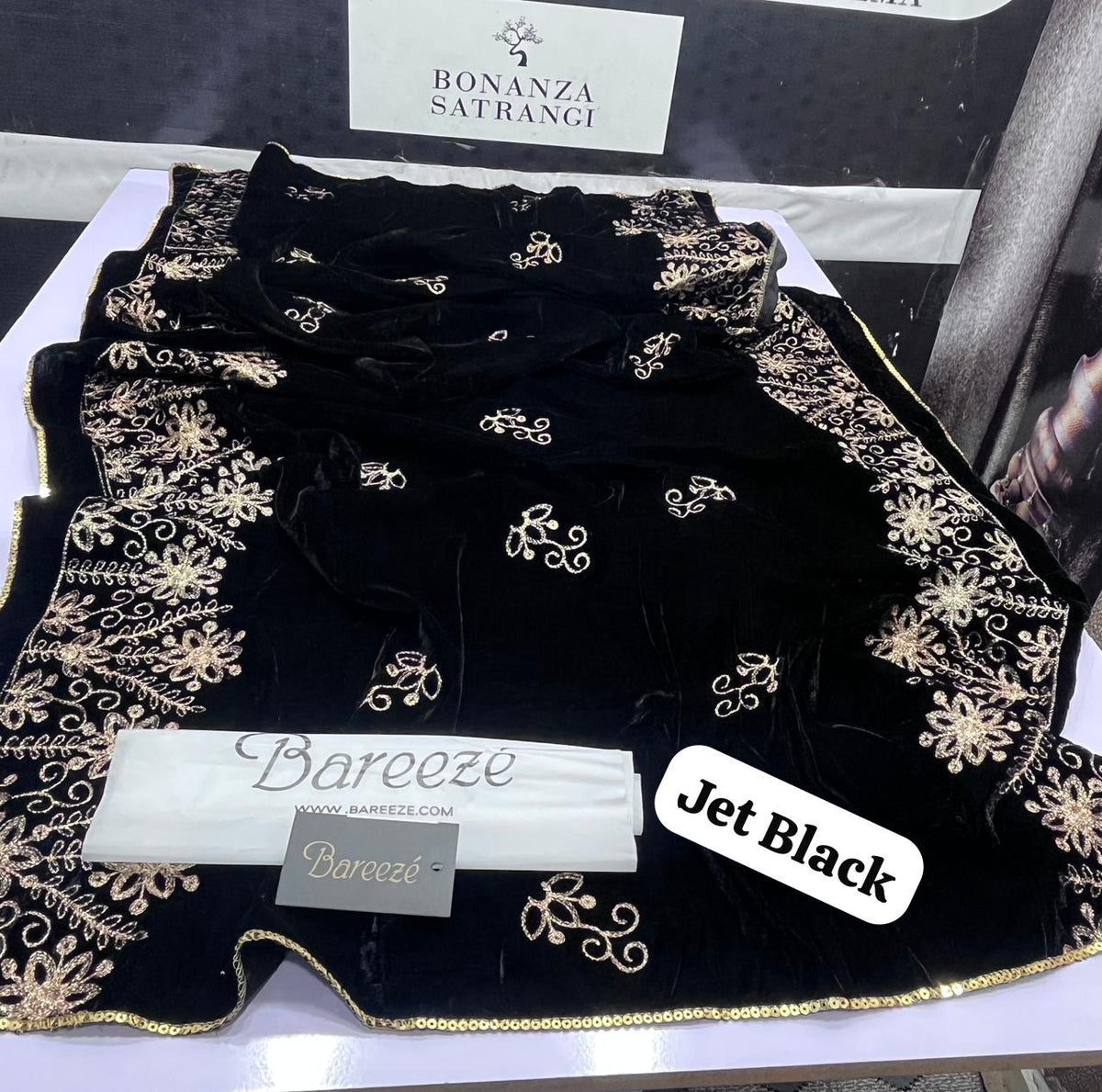 VELVET HEAVY EMBROIDERED SHAWLS READY TO WEAR