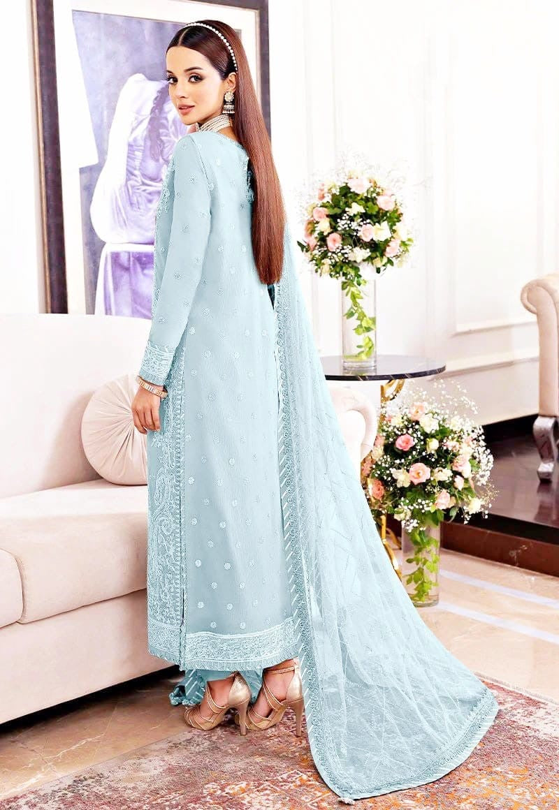 ASIM JOFA JHILL MILL CHIFFON WEDDING AND PARTY WEAR