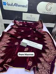 VELVET HEAVY EMBROIDERED SHAWLS ready To Wear
