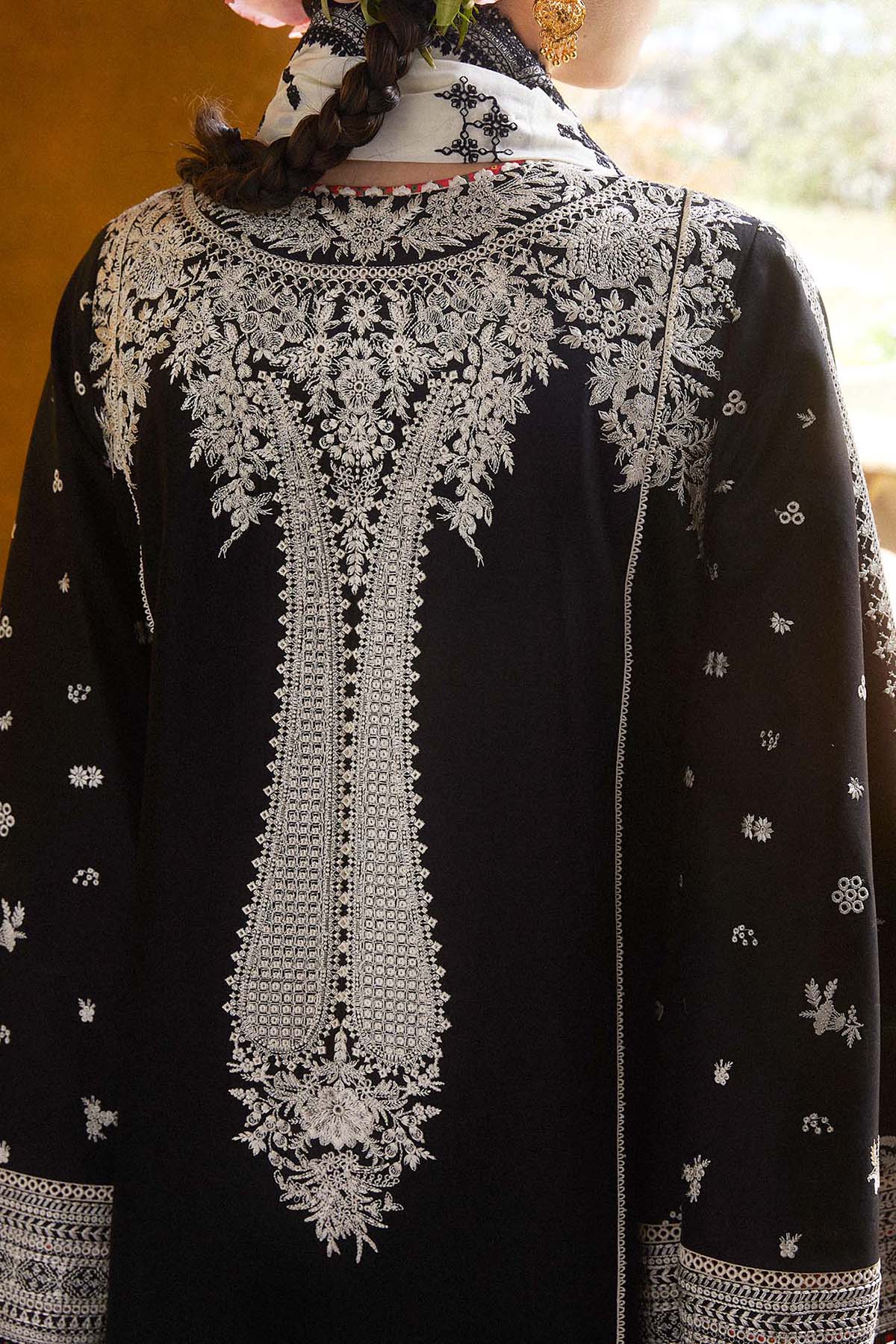 HUSSAIN REHAR Luxury LAWN Heavy Embroidered 3 PIECE 1001