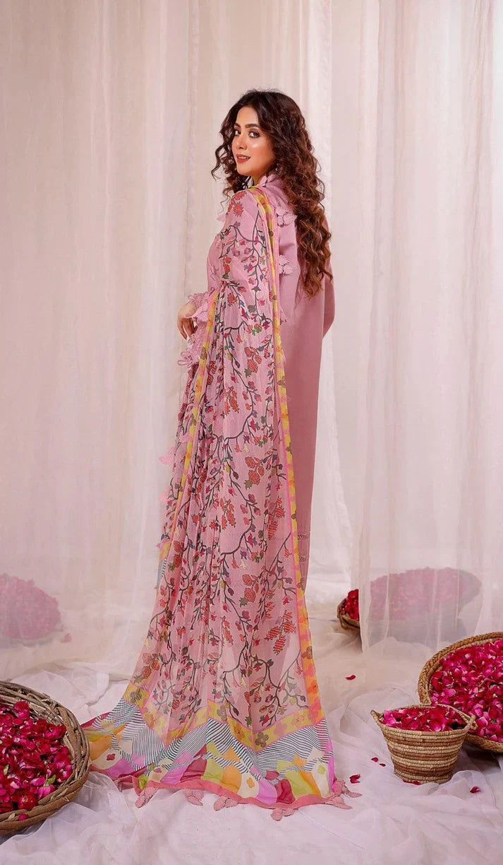 LIMELIGHT LUXURY EMBROIDERED DHANAK WOOL 3 PIECE BIK 5094