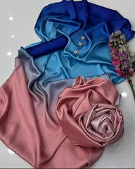 Allover Digital Printed Shamooz Silk 3 PIECE