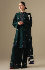 ZARA SHAHJAHAN LATEST HIT DHANAK WOOL EMBROIDERED 3 PIECE