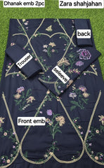 CASUALLY WEAR EMBROIDERED 2 PIECE EMBROIDERED DHANAK WOOL