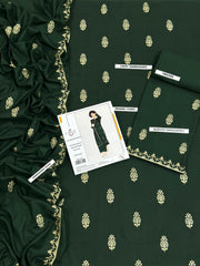 ASLIGN HIT DHANAK MARINA WOOL EMBROIDERED 3 PIECE