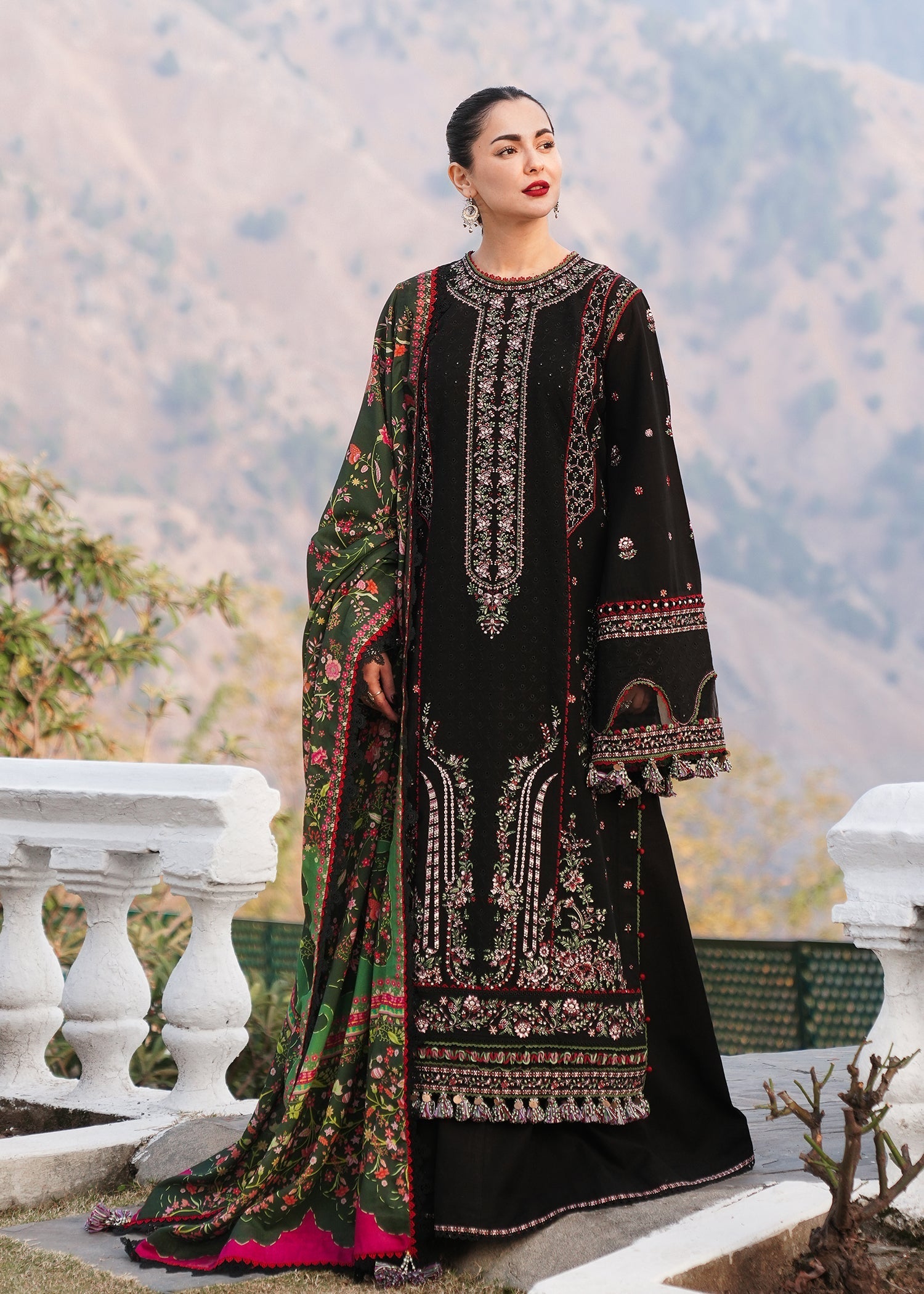HUSSAIN REHAR ZOBIA WINTER DHANAK WOOL 3 PIECE