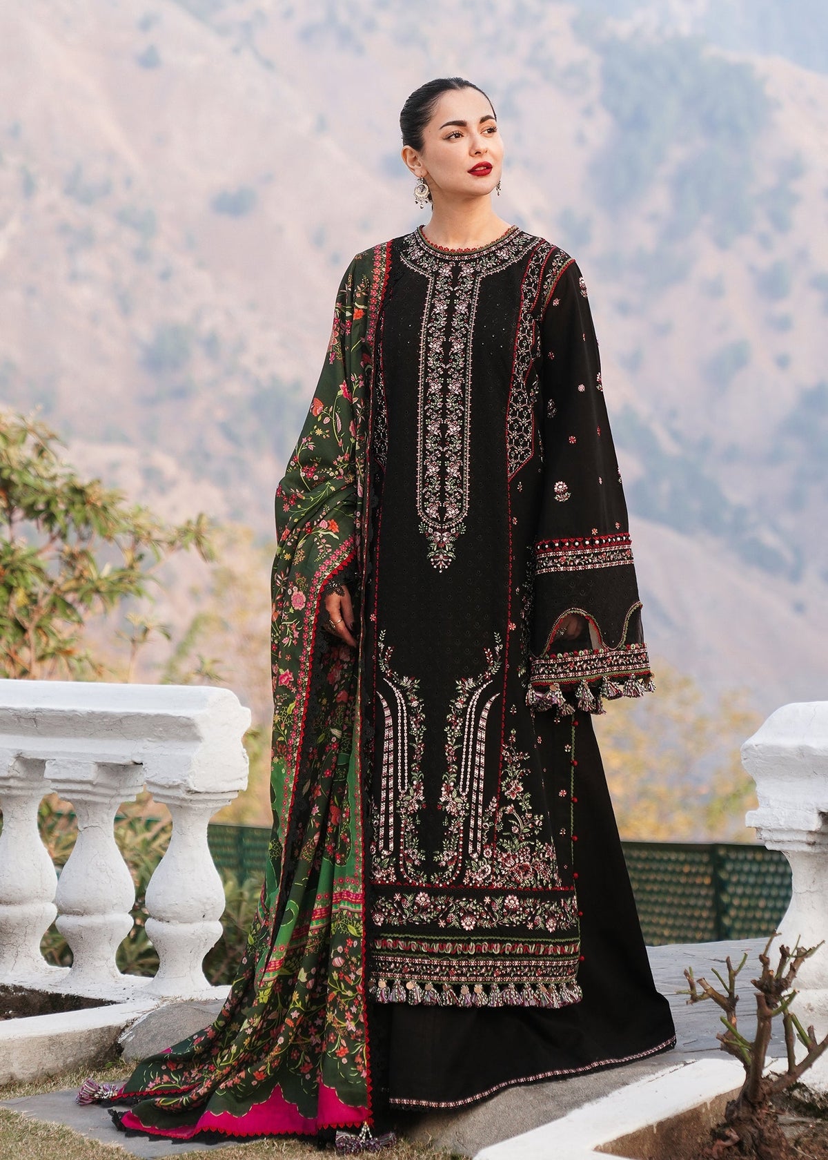 HUSSAIN REHAR ZOBIA WINTER DHANAK WOOL 3 PIECE