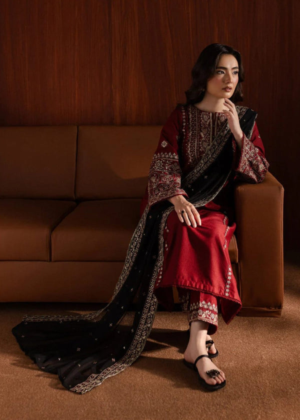 BATIK BRAND DHANAK EMBROIDERED 3 PIECE