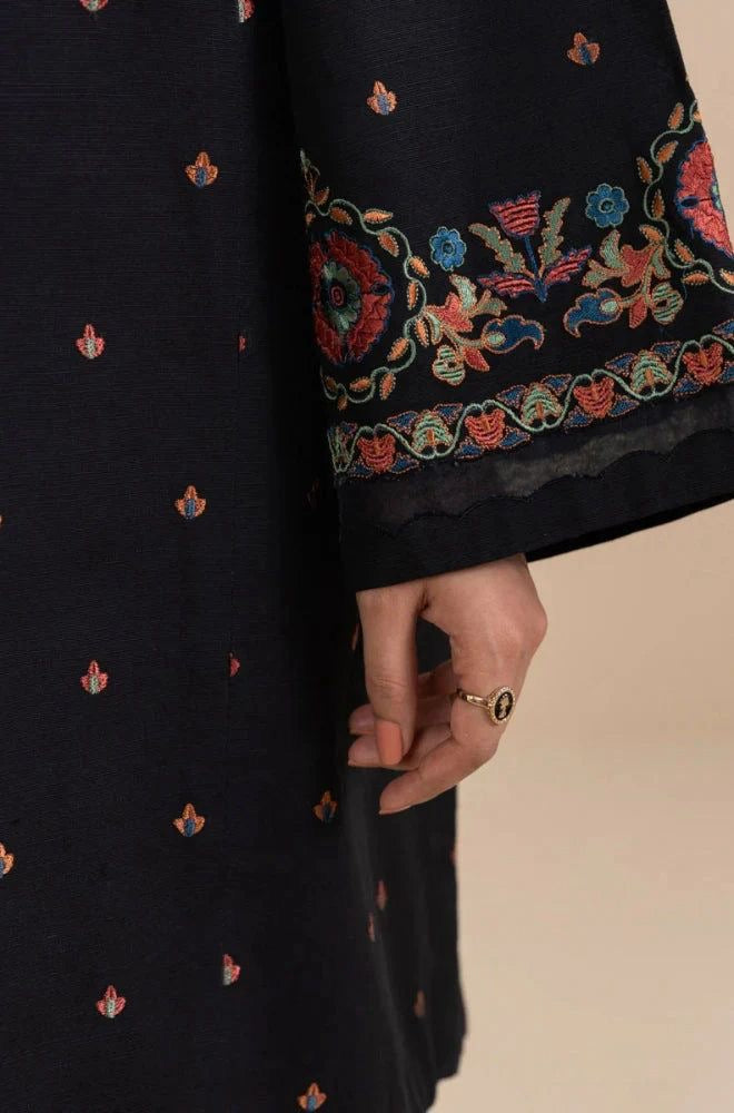 KHAADI BRAND EMBROIDERED DHANAK WOOL 3 PIECE