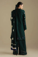 ZARA SHAHJAHAN LATEST HIT DHANAK WOOL EMBROIDERED 3 PIECE