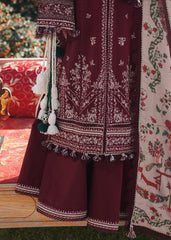 HUSSAIN REHAR WINTER EMBROIDERED DHANAK WOOL 3 PIECE