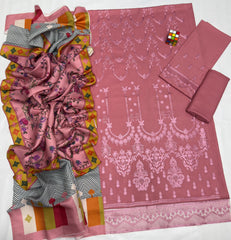 LIMELIGHT LUXURY EMBROIDERED DHANAK WOOL 3 PIECE BIK 5094