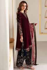 EMAAN ADEEL VELVETY EMBROIDERED 3 PIECE