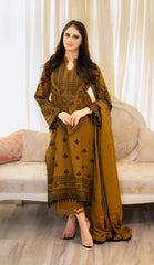 DHANAK WOOL EMBROIDERED 3 PIECE WQ