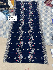 CEREMONIAL VELVET HEAVY LUXURY EMBROIDERED SHAWLS Ready To Wear