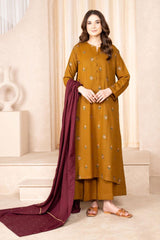 ASLIGN CASUALLY WEAR EMBROIDERED DHANAK WOOL 3 PIECE
