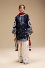 2ND EDITION OF JAZMIN DHANAK EMBROIDERED 3 PIECE FPT