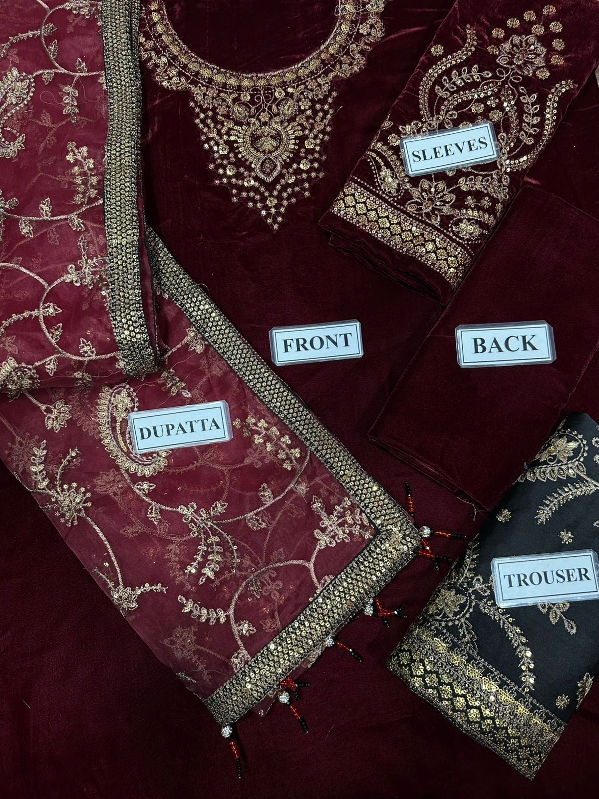 EMAAN ADEEL VELVETY EMBROIDERED 3 PIECE