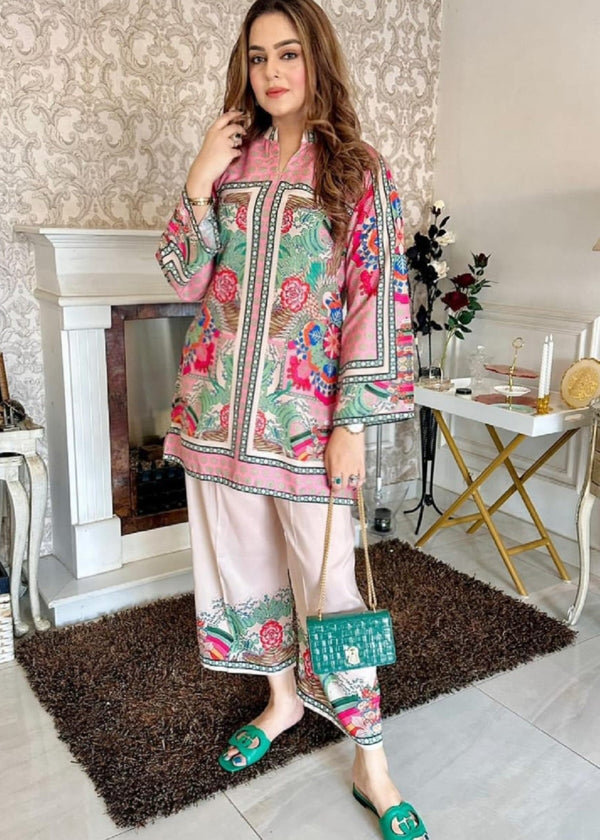 Allover Digital Printed SILK 3 Piece