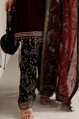 EMAAN ADEEL VELVETY EMBROIDERED 3 PIECE