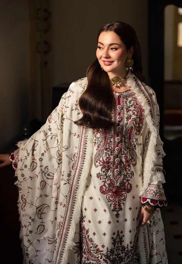 ASIM JOFA LATEST HIT PEACHWOOL EMBROIDERED 3 PIECE