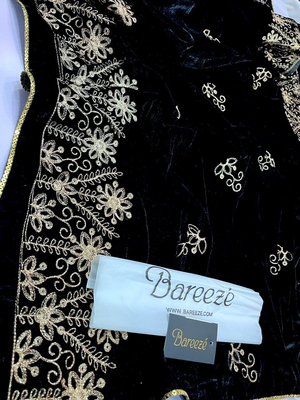 VELVET HEAVY EMBROIDERED SHAWLS READY TO WEAR