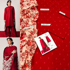 LAWN Cotton EMBROIDERED 3 PIECE