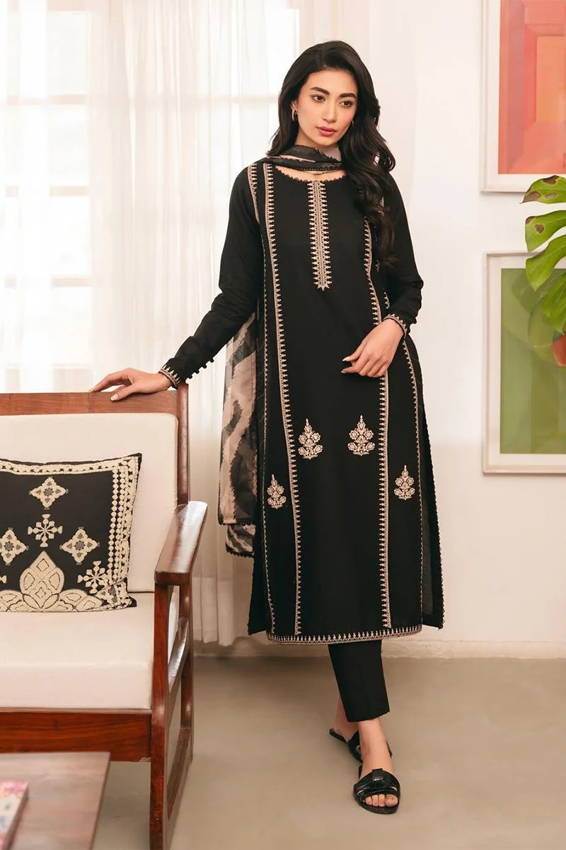 ASLIGN HIT 3PC EMBROIDERED DHANAK WOOL