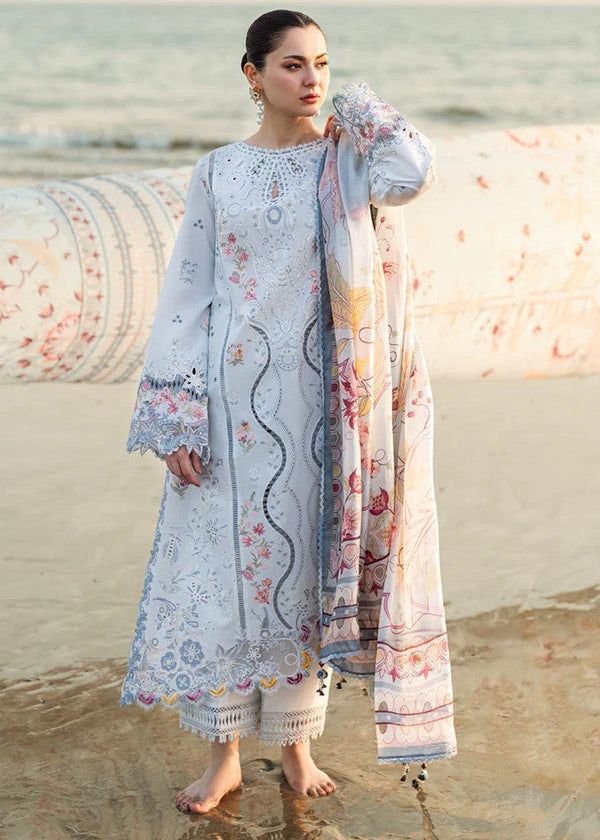 Qalamkar Embroidered 3 piece